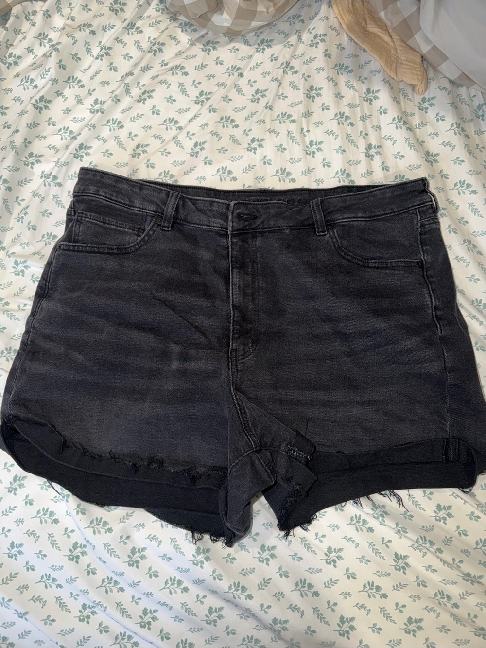 American Eagle Outfitters Black Denim Jean Shorts